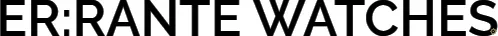 Logo of ER:RANTE WATCHES