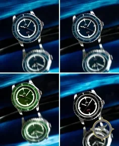 Delhi Watch Company DWC HAVELOCK (9039) Blue Rubber Strap