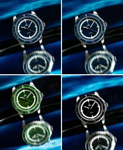 Delhi Watch Company DWC HAVELOCK (9039) Blue Rubber Strap