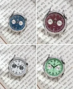 Delhi Watch Company DWC Devanagari Chronograph Blue
