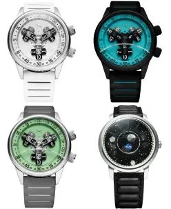 Xeric Vendetta II Automatic Wandering Hour Whiteout Lume