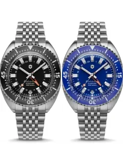 Jack Mason Strat-o-timer Titanium Diver GMT Anthracite