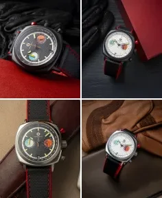 Geylang Watch Co APEX - Hybrid Chronograph Black Case, Black Dial