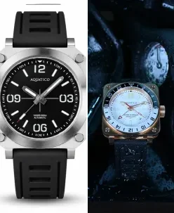 Aquatico Ironblock Black Dial
