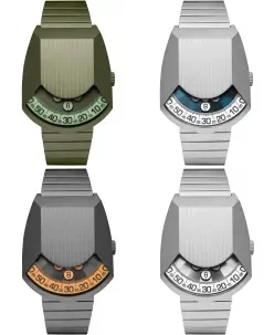 Xeric Retronaut Automatic Wandering Hour Matte Green