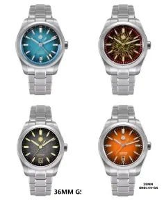 San Martin SN0144-B-GX Blue Stainless Steel Bracelet