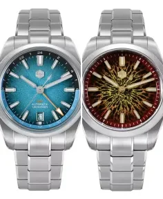 San Martin SN0144-B-GX Blue Stainless Steel Bracelet