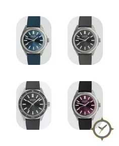 HALIOS SEAFORTH IV Sunburst Blue Fixed Bezel Titanium Rubber Strap Only
