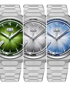 Lucky Harvey Sound Of Nature Hand-Engraved Brushed Dial Green Titanium Chiming