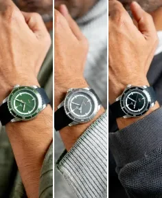 Delhi Watch Company DWC Havelock (8215) Green Rubber Strap