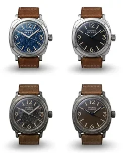 Gruppo Gamma GENESIS Stainless Steel - Blue Crystallised Titanium Dial, Swiss Movt
