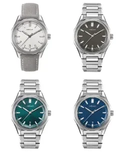 Circula Watches Facet 41 Snow Suede Strap