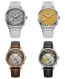 Lucky Harvey Sound Of Nature Muonionalusta Meteorite Dial Silver Titanium Chiming