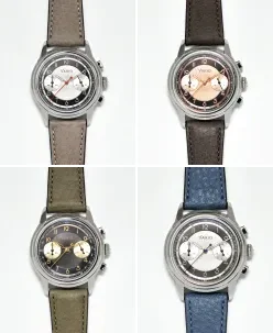 Vario Empire White Tuxedo Tachymètre MecaQuartz Chronograph Watch