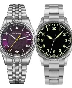 San Martin SN033-C Purple Steel Bracelet