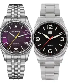 San Martin SN033-C Purple Steel Bracelet