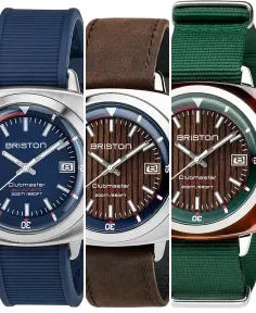 Briston Clubmaster Diver brushed Steel
