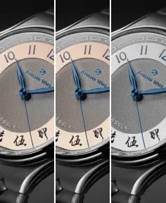 Atelier Wen x Massena LAB Inflection Shuò Rose Gold FKM Sailcloth Strap - Blue