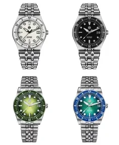 San Martin SN0148-GB2 White Dial White Bezel Insert