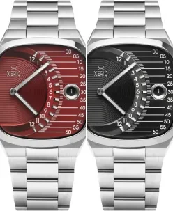 Xeric Timeline Retrograde Automatic Oxblood