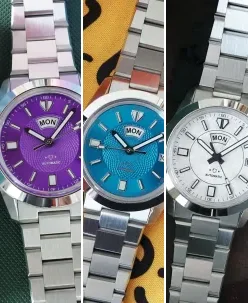 Alexander James Watches A5 Legacy X Purple Sunburst with Guilloche