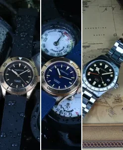 Aquatico Bronze Raider Black Dial
