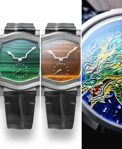 Feynman Timekeepers Feynman Q - Malachite Steel