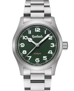 Hanhart Preventor HD12™ Black Forest Green, Edelstahl-Armband