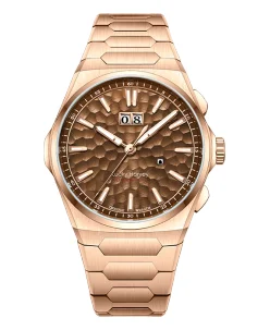 Lucky Harvey Sound Of Nature Big Date Rose Gold Hammer Chiming
