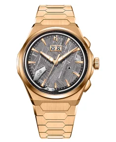 Lucky Harvey Sound Of Nature Muonionalusta Meteorite Dial Rose Gold Titanium Chiming