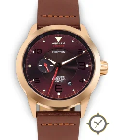 MOONLIGHT MARS | Bronze Gold Case - Cocoa Leather