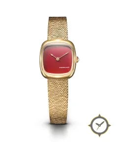 Mini Red Jasper In Gold