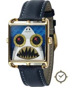 HappieWatch “Deep Blue Fury” Shark Art Watch — Limited Edition