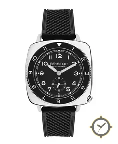 Clubmaster Legend - Small Second - Steel - Black - FKM