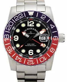 Zeno-Watch Basel Airplane Diver Quartz GMT Points ST (Dual Time)