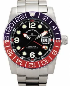 Zeno-Watch Basel Airplane Diver Quartz GMT Points ST (Dual Time)