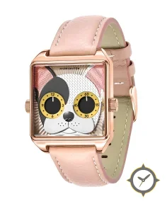 HappieWatch The Duchess – Pink Bulldog Watch for Bold Queens
