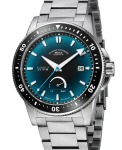 Mühle Glashütte Sportivo Power Dive with a stainless steel bracelet