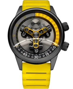 Xeric Vendetta II Automatic Wandering Hour Gunmetal Yellow