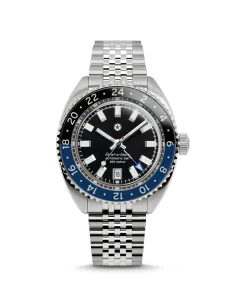 Jack Mason Strat-o-timer GMT Dark Night (Sapphire Bezel)