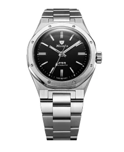 Nivada Grenchen F77 SST ONYX DIAL BATON HANDS MK2