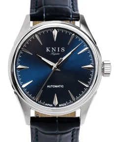 KNIS Kyoto Automatic Sunray Dial Deep Blue Blue Leather KN001-BLBLLE