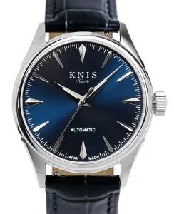 KNIS Kyoto Automatic Sunray Dial Deep Blue Blue Leather KN001-BLBLLE