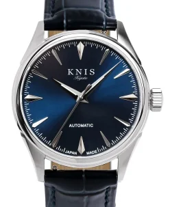 KNIS Kyoto Automatic Sunray Dial Deep Blue Blue Leather KN001-BLBLLE