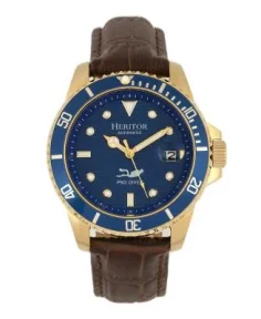 Heritor Watches Heritor Automatic Lucius Men's Watch w/Date Gold/Blue
