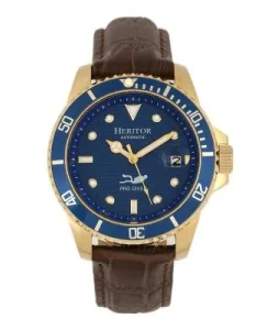 Heritor Watches Heritor Automatic Lucius Men's Watch w/Date Gold/Blue
