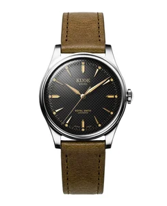 Kuoe ROYAL SMITH 90-006 Silver Case Black Dial