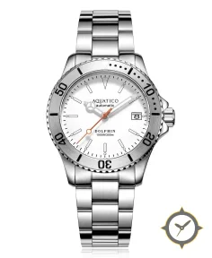 Aquatico Aquatico Dolphin Dive Watch White Dial (NH35)