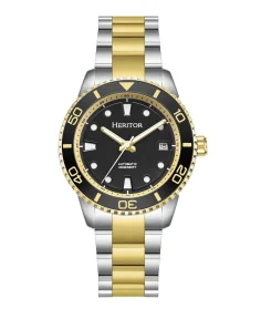 Heritor Watches Heritor Automatic Bexley Stainless Steel-Band Watch Black/Gold