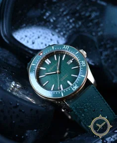 Aquatico Bronze Star Dive Watch Green Dial
